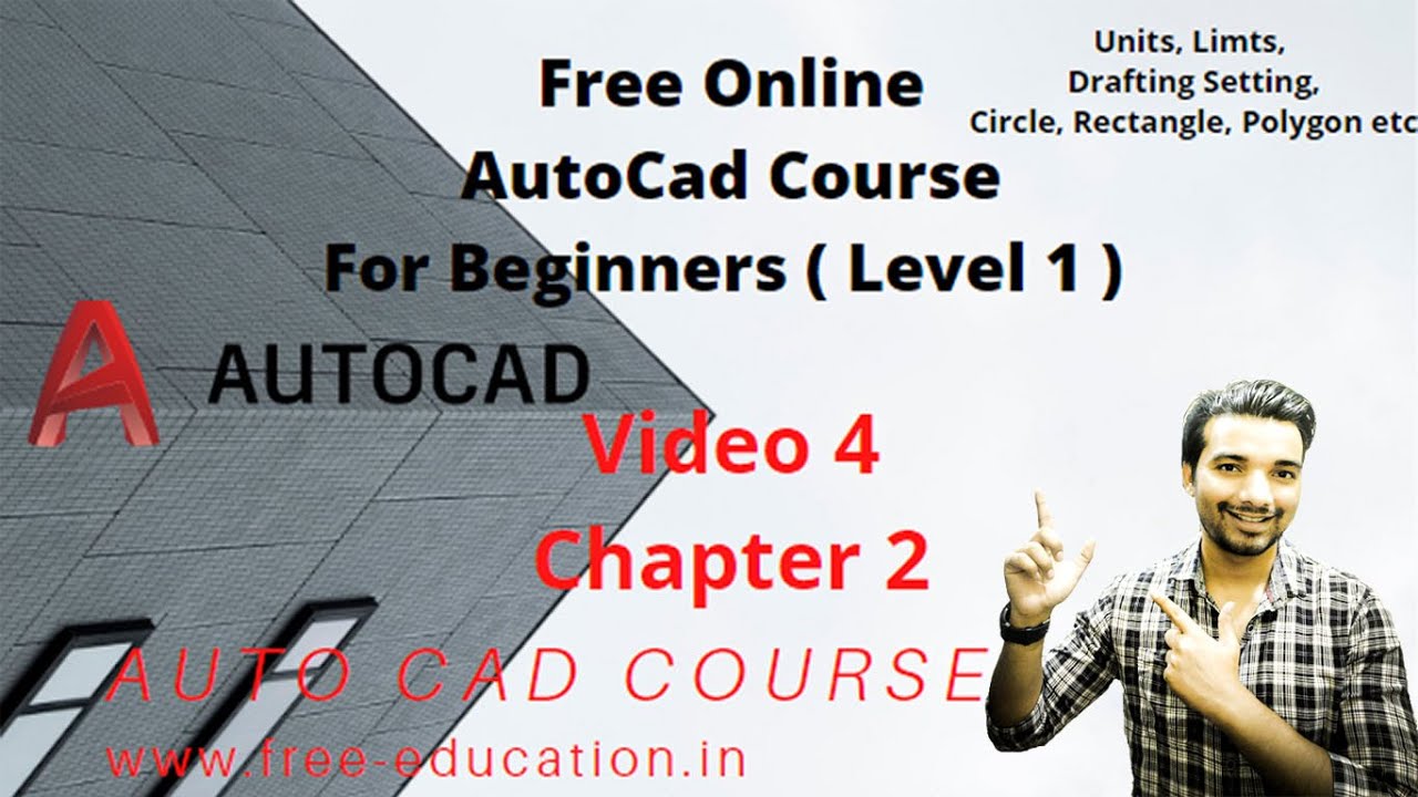 Autocad Course for beginners in Hindi (Chapter 2) Video 4 - YouTube