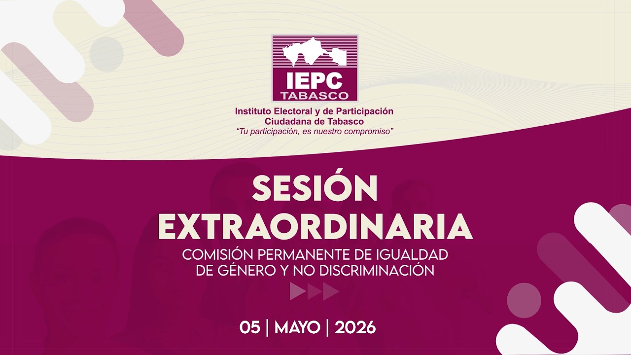 Sesión Extraordinaria de la Comisión de Igualdad de Género y No Discriminación