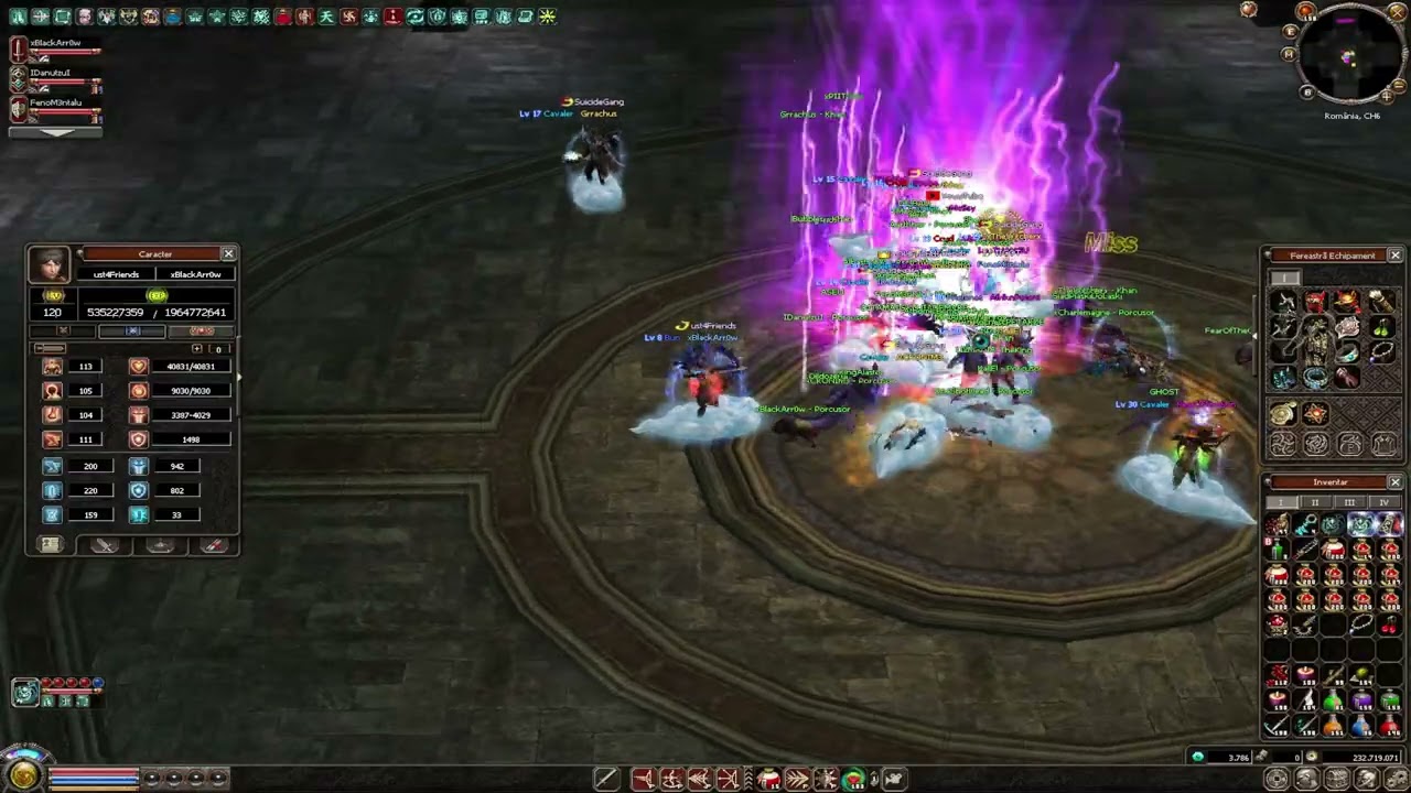 Metin2Ro - The biggest fight 10v10 TR + Polska vs Romania + Magyarorszag