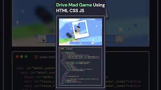 🔥Drive Mad Game Using HTML, CSS & JavaScript #coding