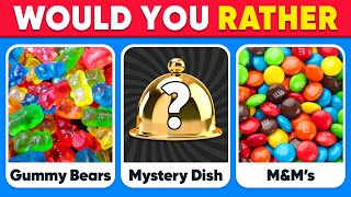 Would You Rather…? MYSTERY Dish Edition 🍕🍽️ Daily Quiz