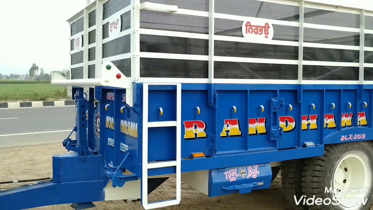 BEST TRACTOR TROLLEY MANUFACTURER IN PUNJAB INDIA .[KISSAN MARHANA] MOB