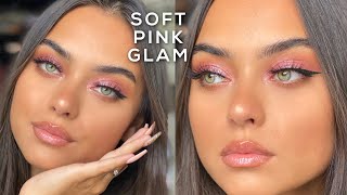 SOFT PINK GLAM MAKEUP LOOK screenshot 3