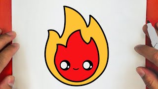 CÓMO DIBUJAR UN LINDO FUEGO, PASO A PASO, JACK Dibujos