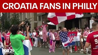 Croatian fans pack Philly streets before FIFA World Cup match