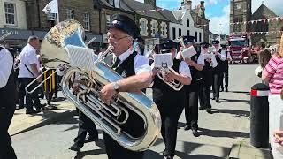 Langholm brass band at peebles beltane 2026