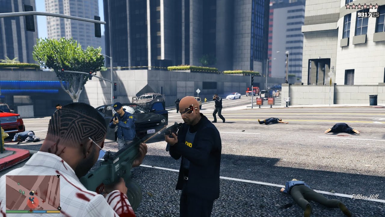 GTA V Hospital Shootout + Epic 10 Star Cop Chase Escape Vol.5 [R.D.E. 4 ...