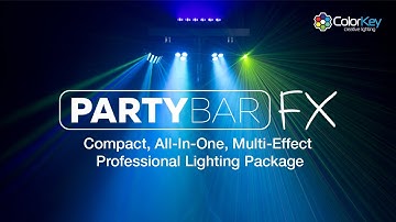 ColorKey PartyBar FX- Compact, all-in-one, multi-effect professional lighting package.