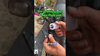 DIY-transparent brake fluid cup.