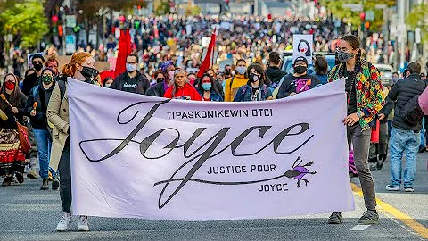 Justice for Joyce Echaquan demonstration in Montreal