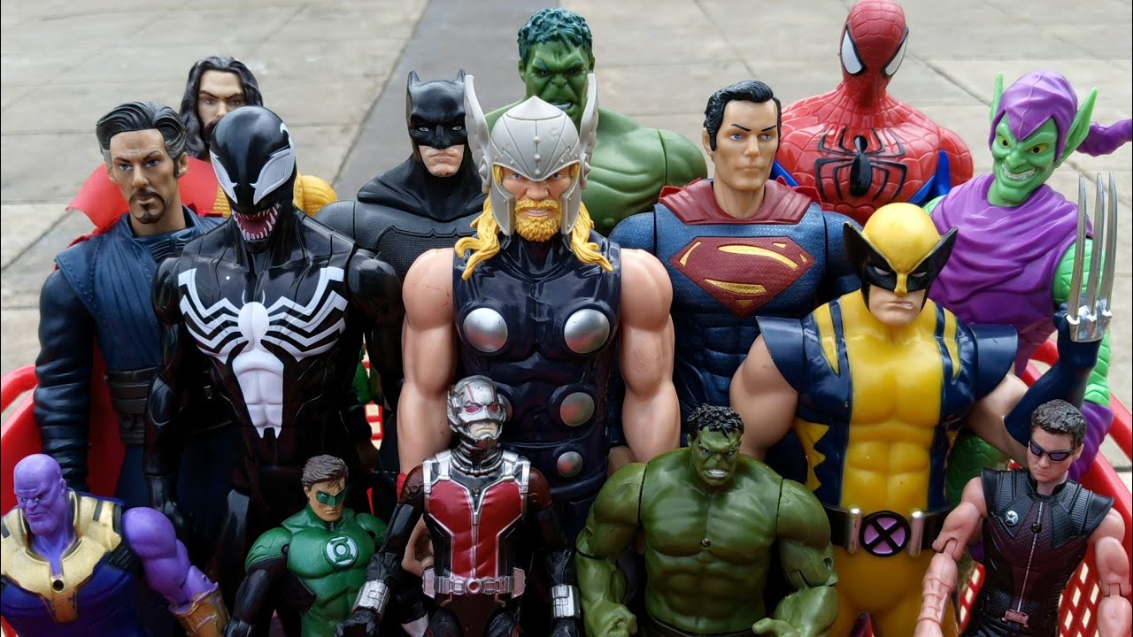 Avengers Superhero Story,Captain America, Superman vs Hulk, Venom, Spiderman, Thanos.DC.491