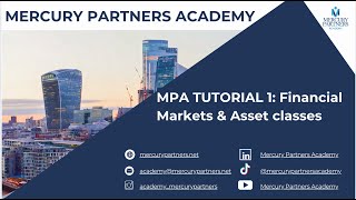 Details MPA Tutorial No. 1 - Financial markets & Asset classes News