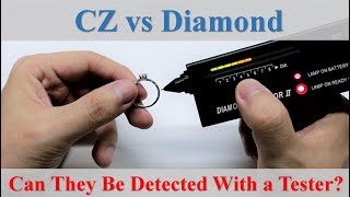 CZ vs Diamond Ring - Probing With a Diamond Tester