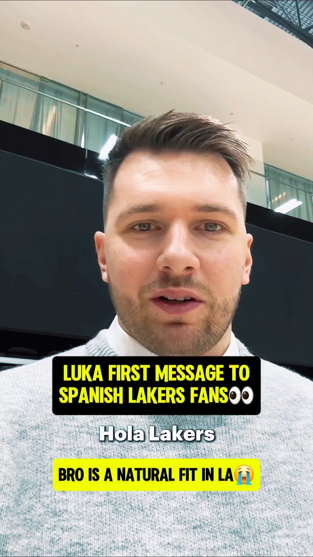 Luka saying Hola to Laker Nation?