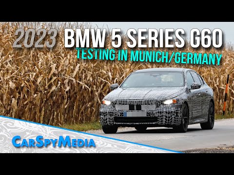 2023 BMW 5 Series And 5 Series Hybrid Sedan G60 Prototype Spied Testing In Munich *4K Spy Video*