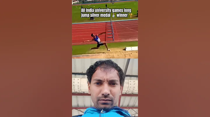 All India university games long jump silver medal 🥈 winner 🏆 #youtubeshorts #longjump
