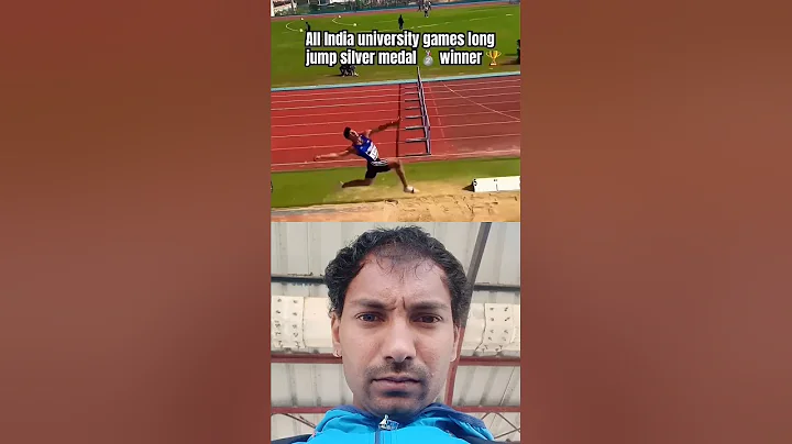 All India university games long jump silver medal 🥈 winner 🏆 #youtubeshorts #longjump