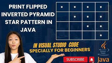 5. How to Print Flipped Inverted Pyramid Star Pattern in Java in Visual Studio Code