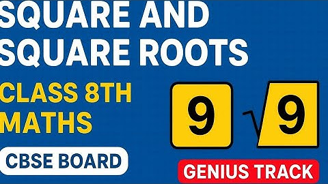 Square and Square Root| Exercise 4.1 Class 8 Maths| Complete Solutions & Smart Tricks | Genius Track