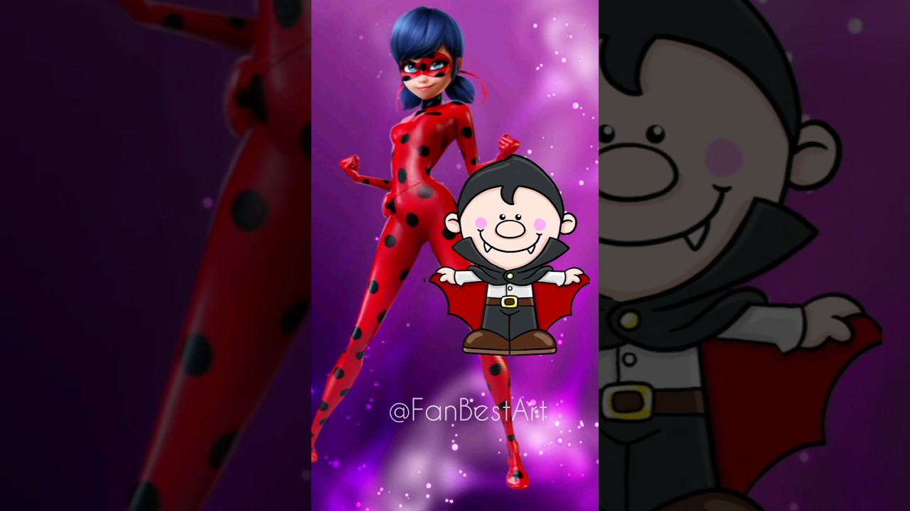 miraculous Ladybug and cat noir as vampires 