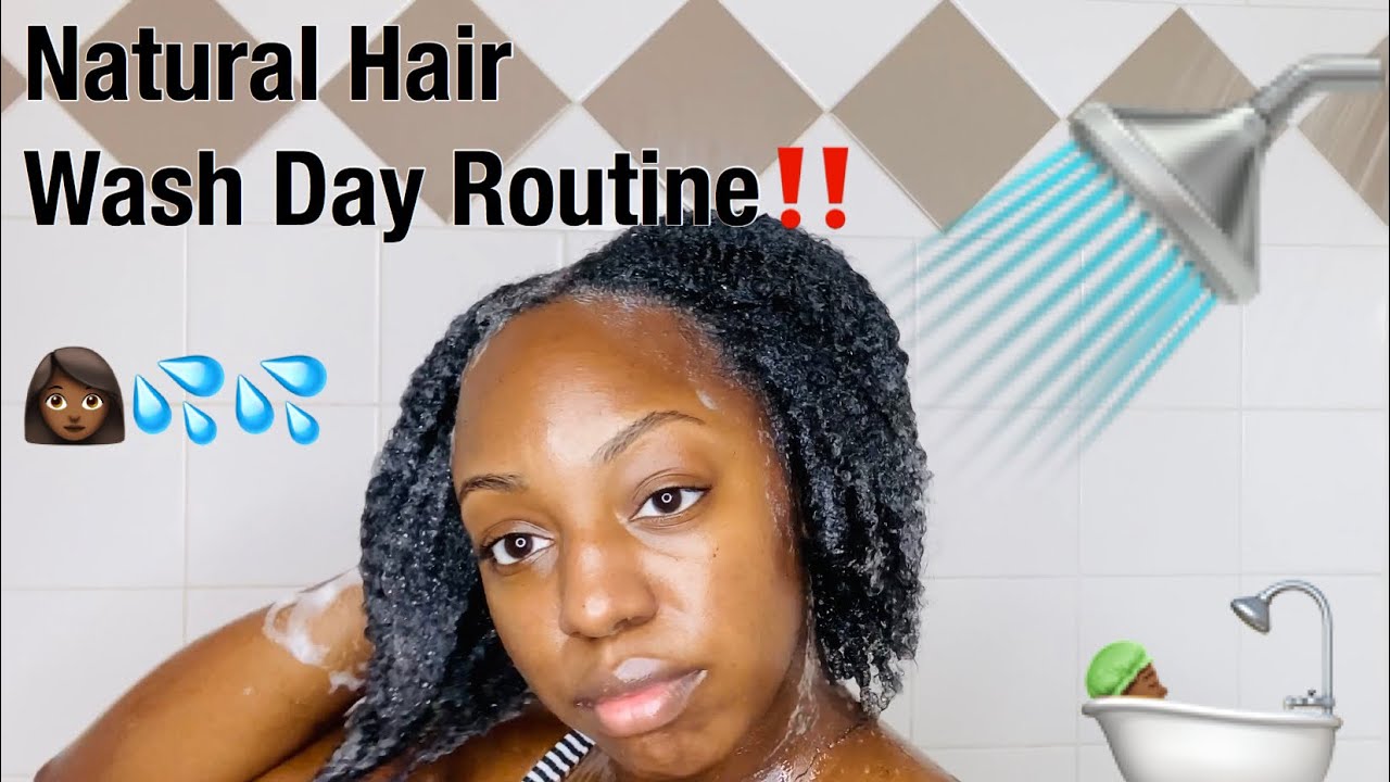 Natural Hair Wash Day Routine YouTube
