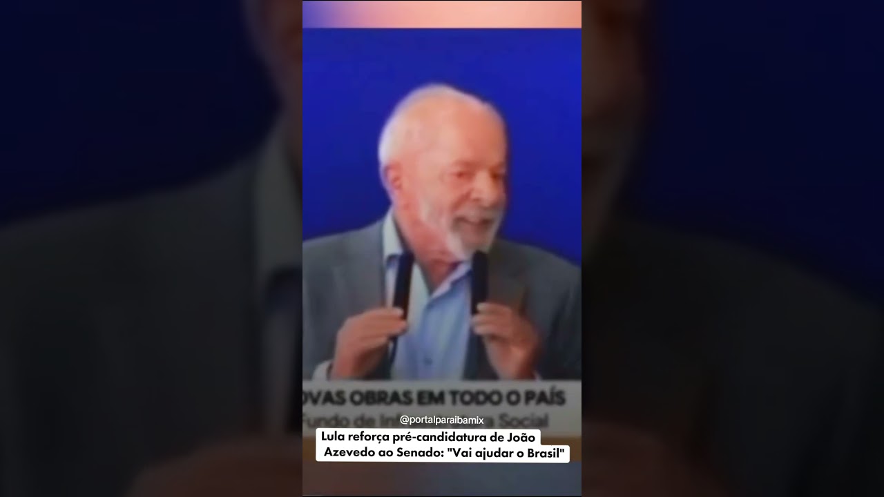 Lula reforça pré-candidatura de João Azevedo ao Senado: "Vai ajudar o Brasil"