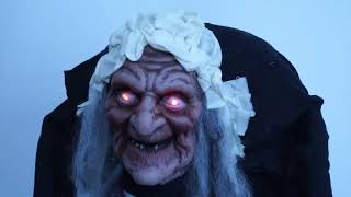 The Creepy Granny Spooky Old Lady Animatronic Video 2