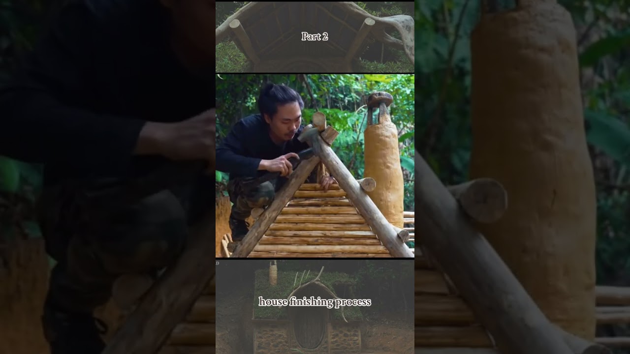 Part 2: Forest Survival House from Wood, Earth & Stone