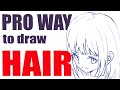 How to draw anime hair like a pro