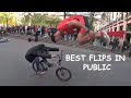 Flips in Public REACTION! CRAZY Flips in Public by Farid Zitoun!