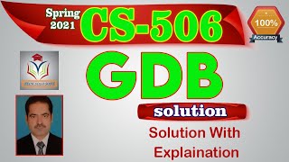 CS506 GDB Solution Spring 2021 | CS506 Graded Discussion Board Solution Spring 21 by Sohail Zubair