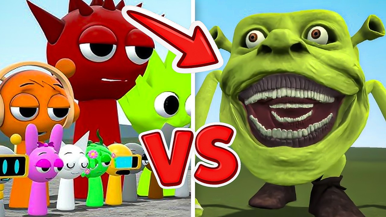 ALL SPRUNKI FORMS in One INSANE BATTLE vs MEGA SHREK TAPE & FNAF (You Won’t Believe)