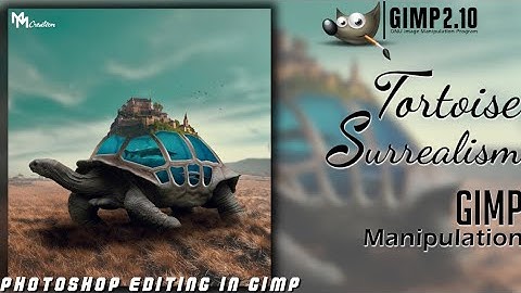 Tortoise Surrealism Underwater GIMP Manipulation Tutorial | Photoshop editing in GIMP |Codingcreator
