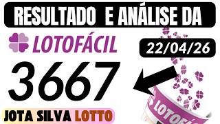 AO VIVO RESULTADO DA LOTOFÁCIL 3667