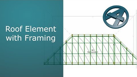 Archiframe Roof Element Using Framing - Archicad Framing Extension