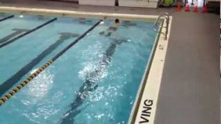 Combat Side Stroke (CSS) with fins, flutter kick