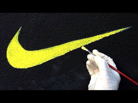 Graffiti para Nike en tienda de Barcelona. Mural pintado a y en pared | Dase - YouTube