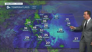Warmer and breezy today with a mix of sun and clouds