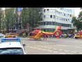 Amazing Helicopter take off in Munich (Goetheplatz)