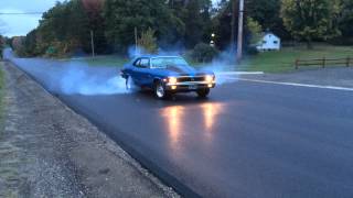427 Nova burnout on new blacktop