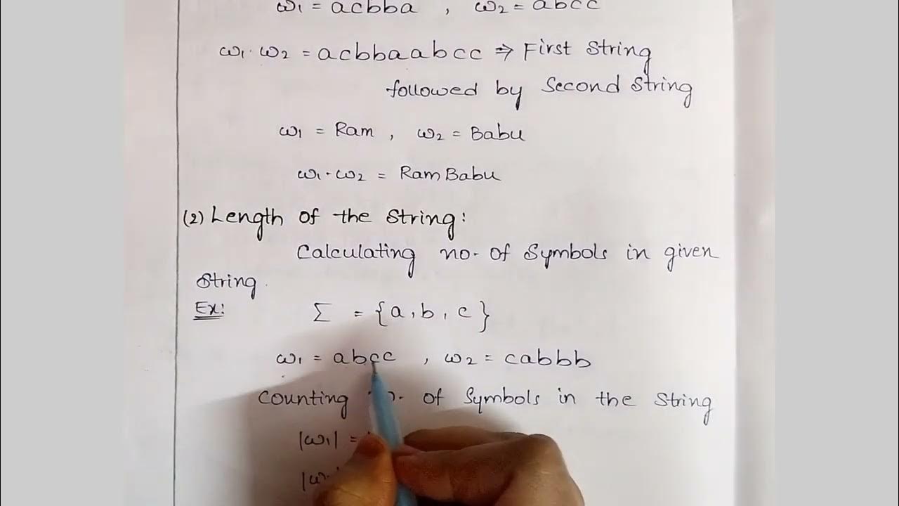 Operations on Strings & Languages FLAT In Telugu flat strings 