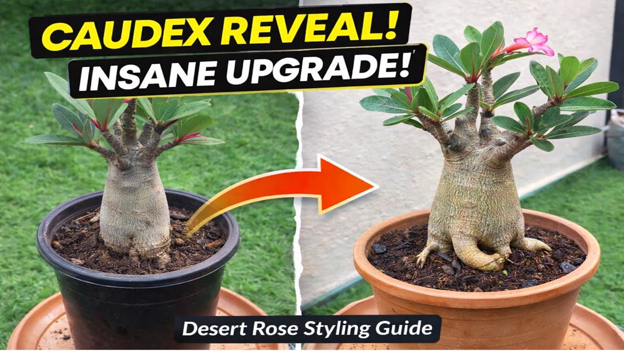 Adenium Bonsai Transformation! 🔥