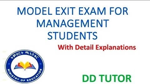 Business Management Model exit exam questions and answers for Management students