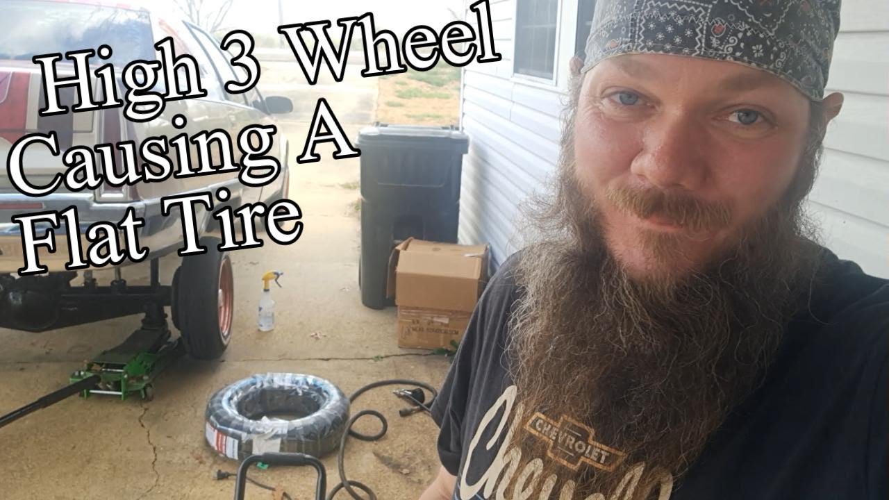 Проблемы с лоурайдером! Спущенная задняя шина после езды на трёхколёсном велосипеде.