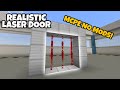 REALISTIC LASER DOOR USING COMMANDS IN MINECRAFT BEDROCK EDITION!!! (NO MODS)