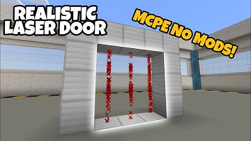 REALISTIC LASER DOOR USING COMMANDS IN MINECRAFT BEDROCK EDITION!!! (NO MODS)