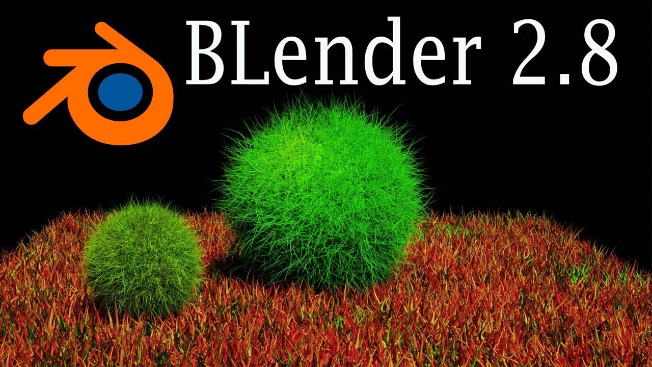 How to make grass easily with blender 2.8 |blender 2.8 |blender