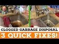 Clogged Kitchen Sink with Garbage Disposal? How to Solve Quickly with 3 Easy Fixes! - by DIYNate