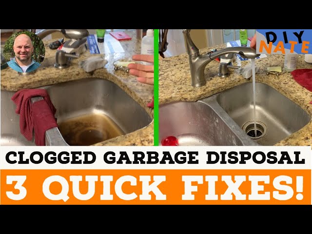 Clogged Kitchen Sink With Garbage