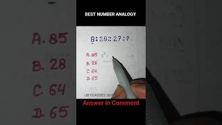 Number Analogy Tricks 🤯#shortsfeed #yt #mathstricks #vedictrick #maths #reasoning
